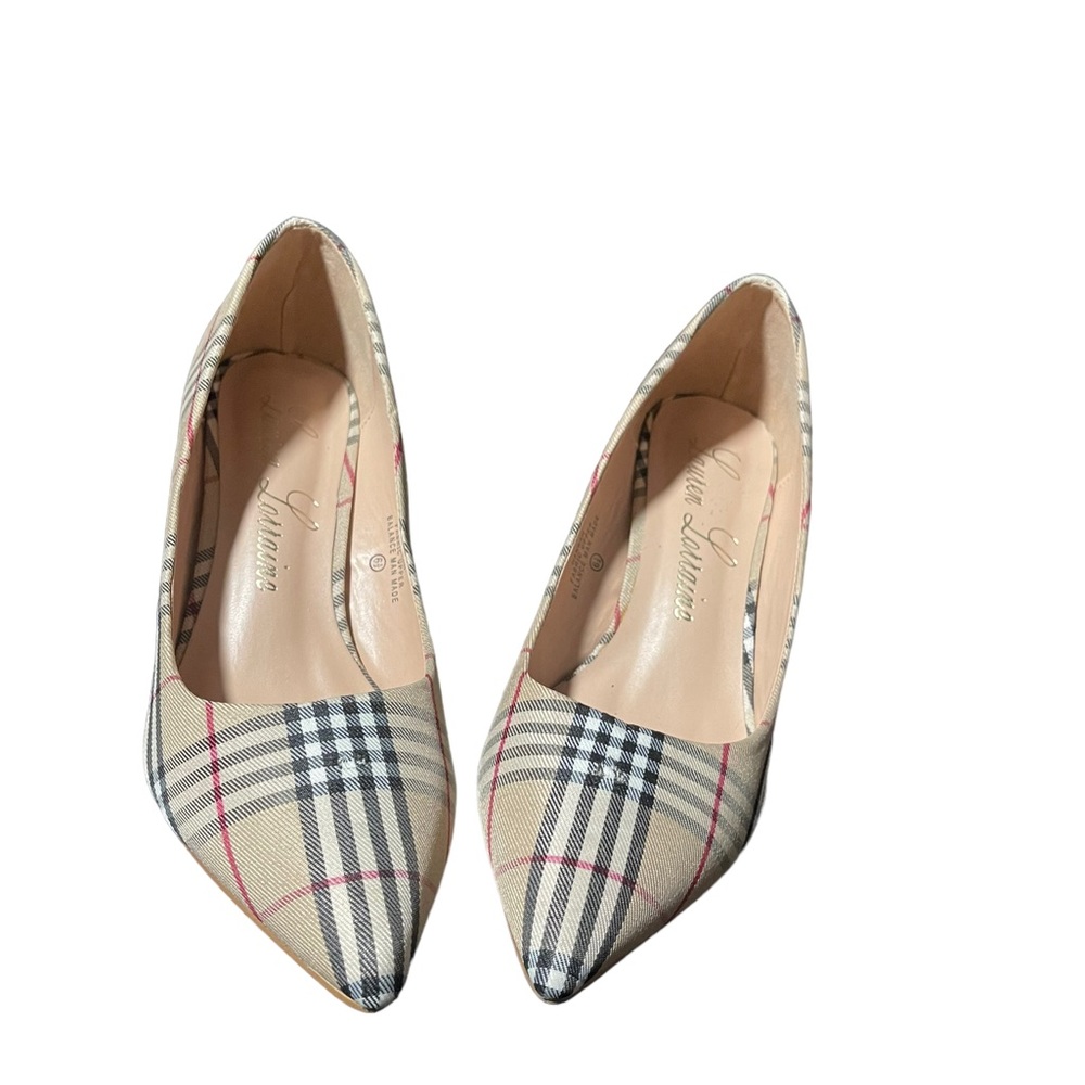 Lauren Lorraine Size 6 1/2 Missing The Shimmer On Heel But Excellent Condition
